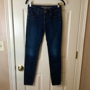 American Eagle Dark Wash Super Stretch Jegging- 4
